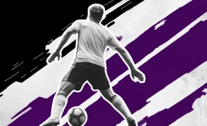 an albany aces soccer player dribling